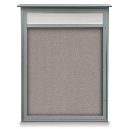 United Visual Products Double Door Enclosed Indoor Letterboard UV1142H-BLACK-LICORI